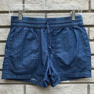 Calvin Klein Cotton Polka Dot Elastic Waist Shorts Sz 0